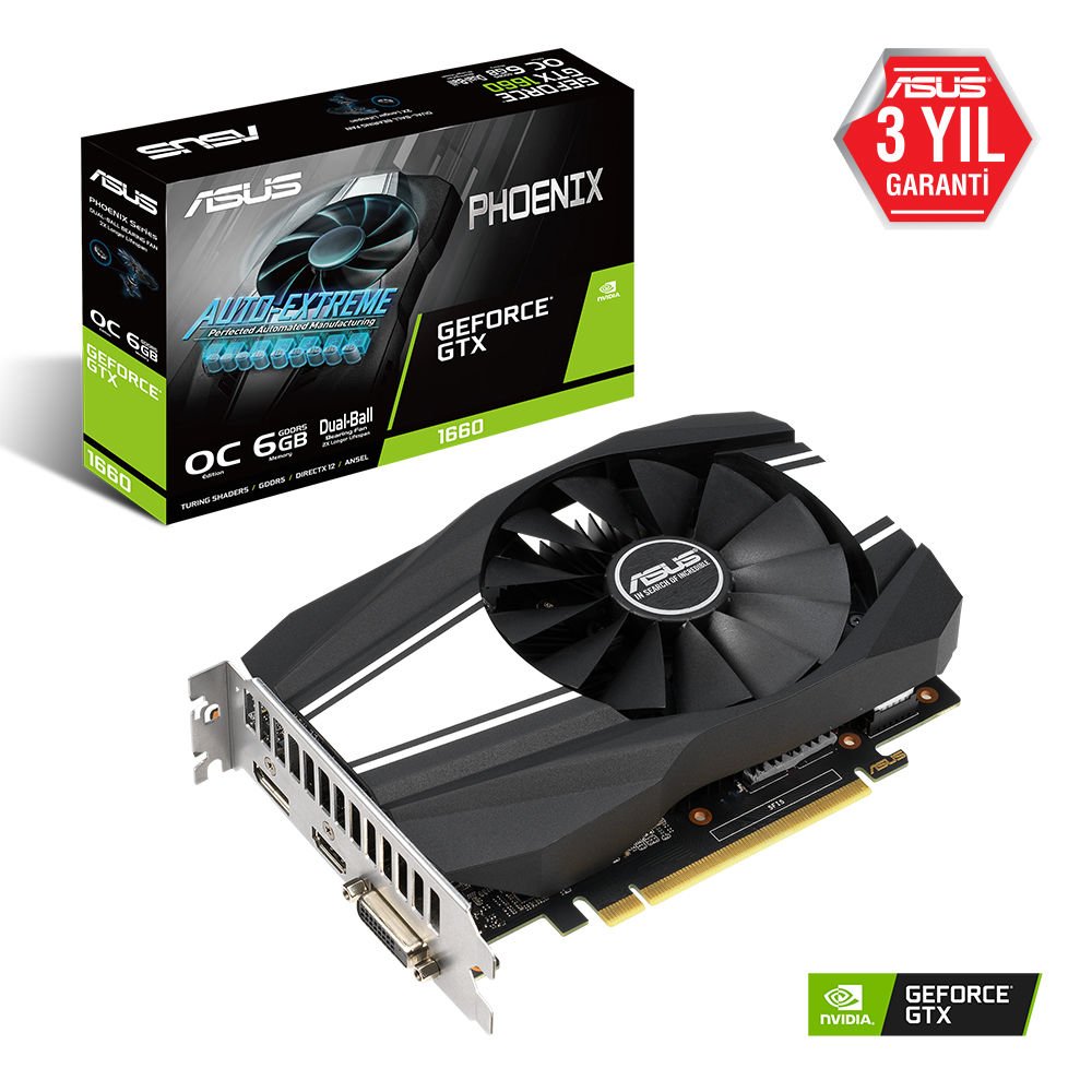 Asus Nvidia 6Gb Gtx1660 Phoenix Geforce Gddr6 192  Ekran Kartı