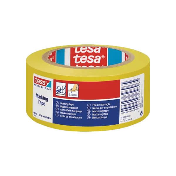 Tesa 33mtX50mm Sarı Yer İşaretleme İkaz Bandı