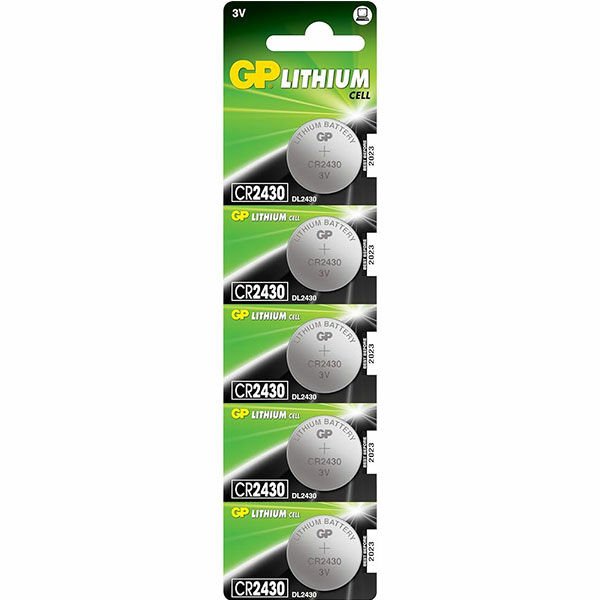 GP CR2430-CP-5 3V Lityum Düğme Pil