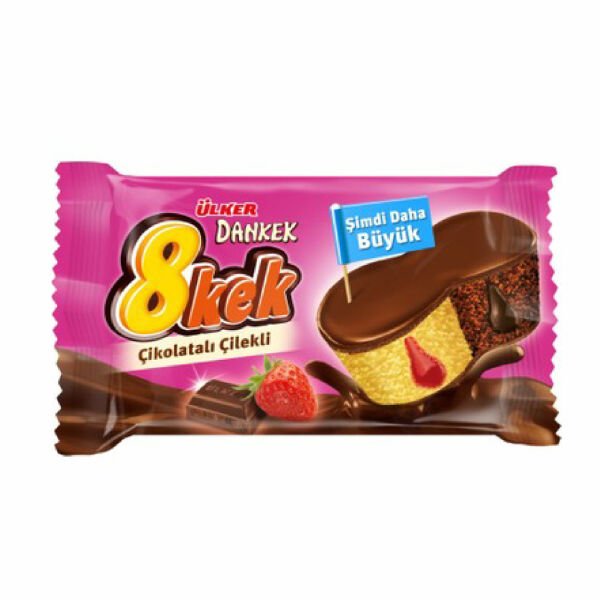 Ülker 55 gr 24 lü 8 Kek Çikolatalı Çilekli Dankek