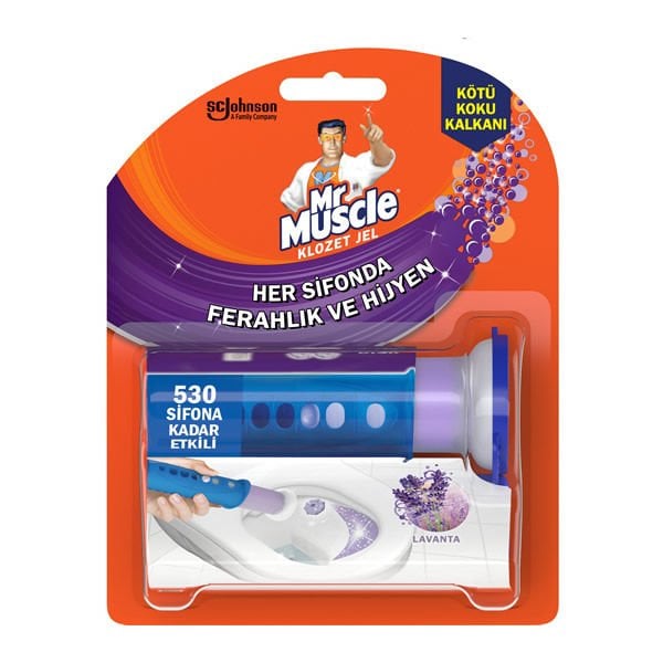 Mr.Muscle Lavanta 600 Kullanım 38 gr Klozet Jel Blok Tuvalet Temizleyici