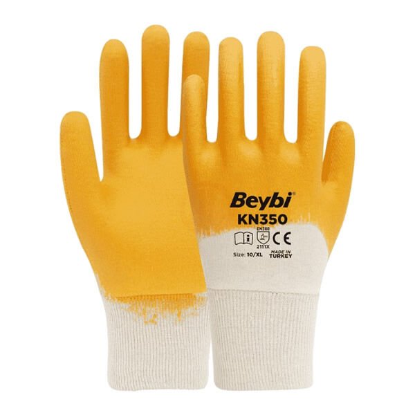 Beybi KN350 No:10 Nitril Sarı İş Eldiveni
