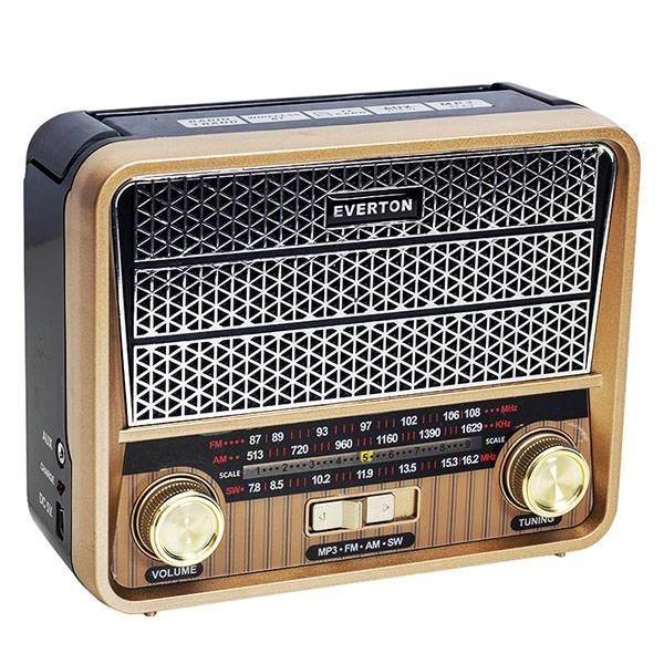Everton Rt-314  Bluetooth Fm-Usb-Tf-Aux Nostaljik Radyo