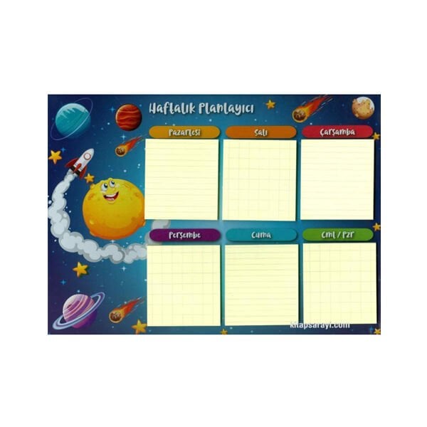 Notyaz BH-3709 Haftalık Planlayıcı Yapışkanlı Not Kağıdı