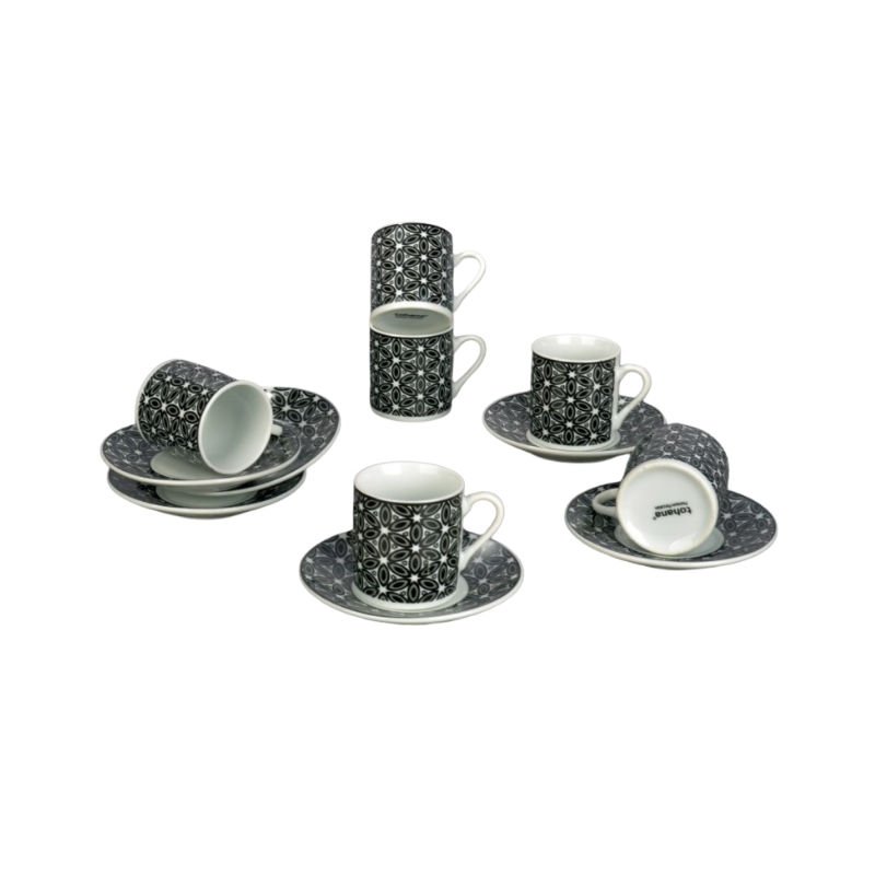 Tohana Porselen Kahve Fincan Takımı 80ml 6lı