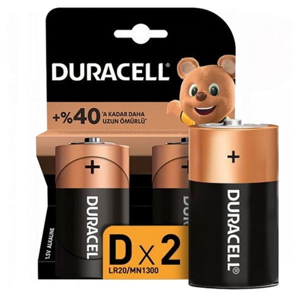 Duracell D Boy Büyük Alkalin Pil 2li