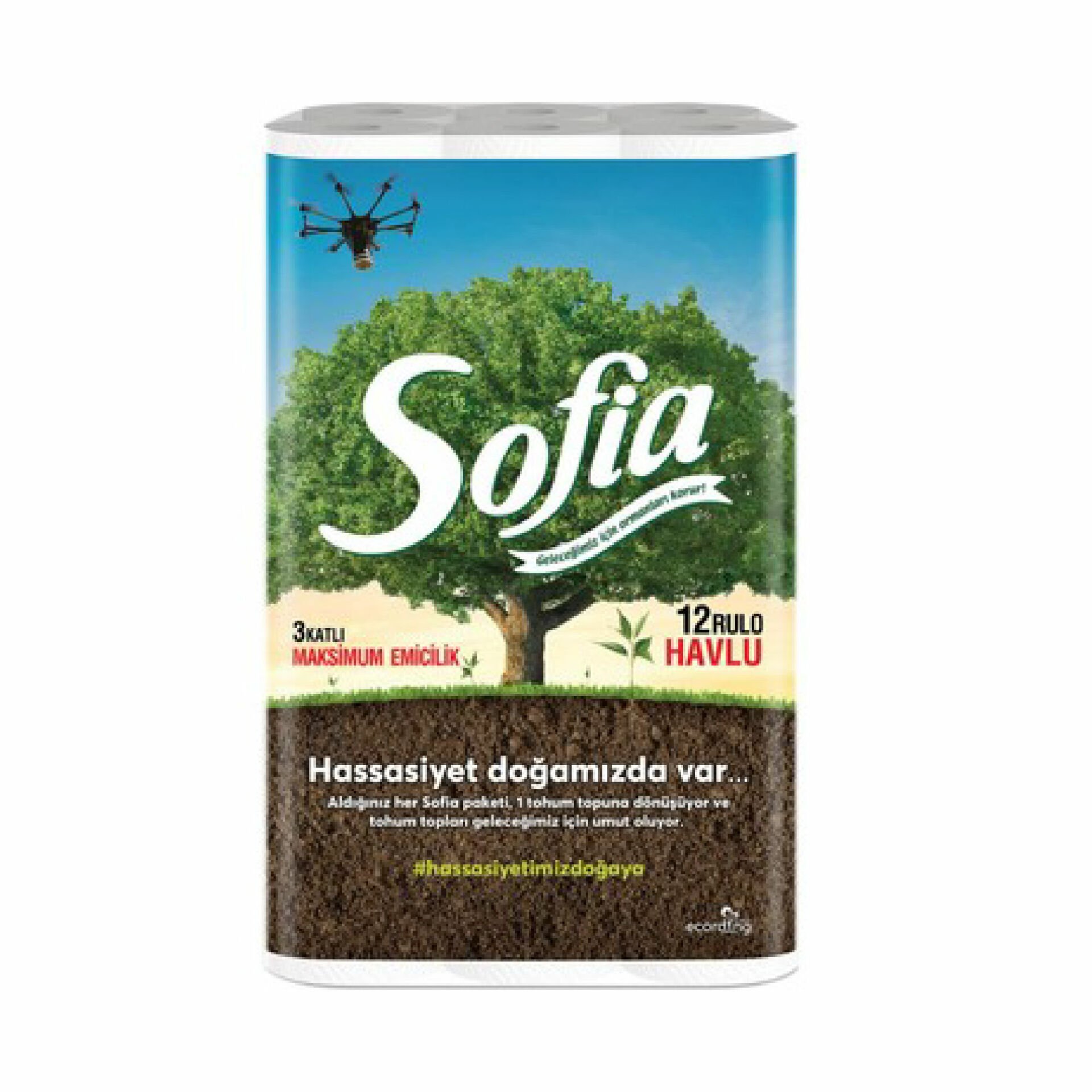 Sofia 12 li 3 Katlı Kağıt Havlu