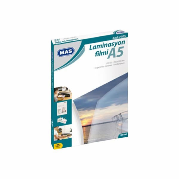 Mas 7705 A5 125 mic 100 lü Laminasyon Filmi