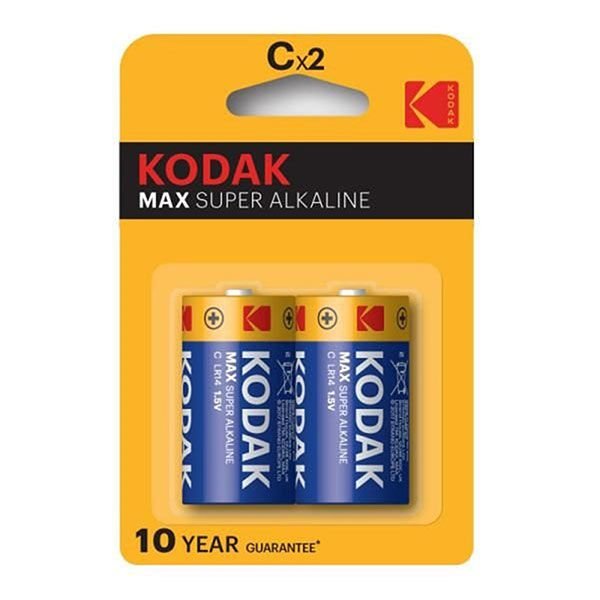 Kodak.Kc-2.Max Alkalin.Blister.2'li Orta Boy Pil.