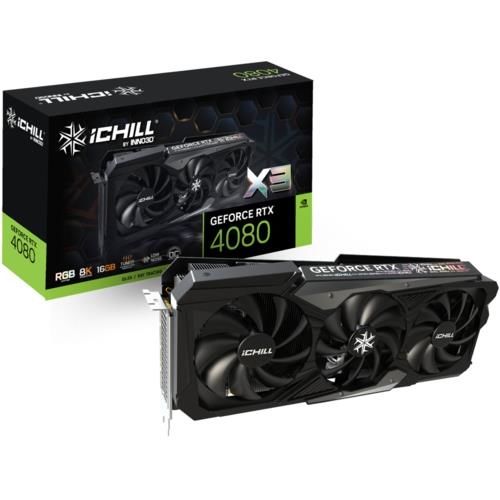 Inno3D RTX4080 ICHILL x3 16GB 256Bit GDDR6X 3x DP 1.4a, HDMI 2.1 C40803-166XX-187049H Ekran Kartı