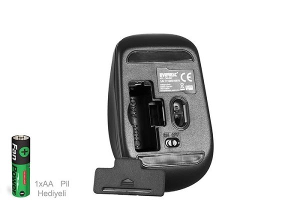Everest CM-850 Siyah 6D 1600 Dpi Kablosuz Mouse