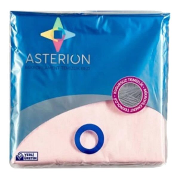 Asterion 5 li Mikrofilament Pembe Temizlik Bezi
