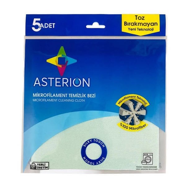 Asterion 5 li Mikrofilament Yeşil Temizlik Bezi