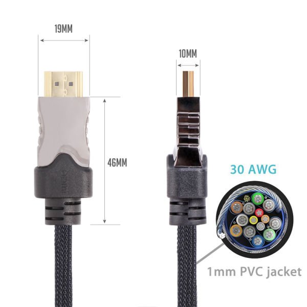 Vcom CG510-3.0 Siyah 3.0MT 1.4V Hdmi-M-Hdmi-M Kablo