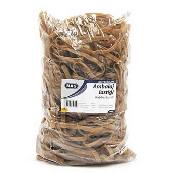 Mas 395 100/65 mm %100 Kauçuk Geniş Ambalaj Lastiği