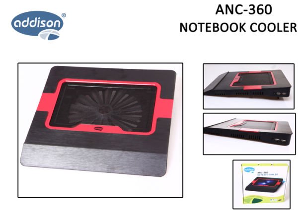 Addison ANC-360 Notebook Soğutucu Stand Kırmızı