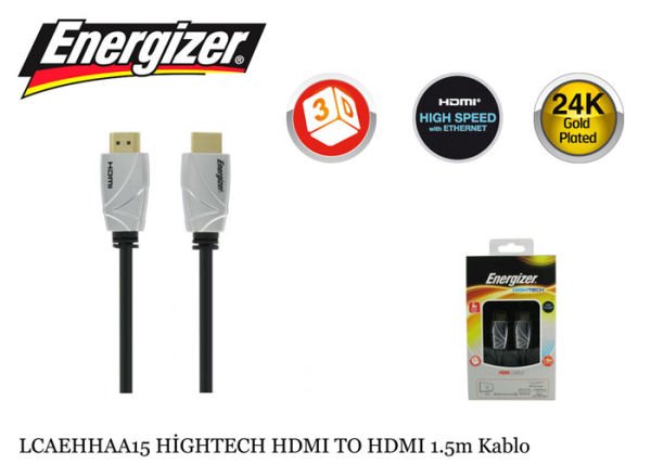 Energizer LCAEHHAA15 HİGHTECH HDMI TO HDMI 1.5m Kablo