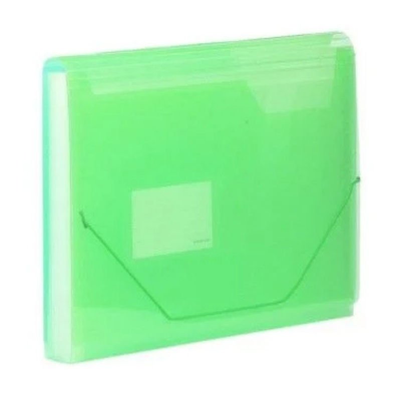 Kraf F4302 Körüklü Dosya 13 Cep Lastikli Yeşil