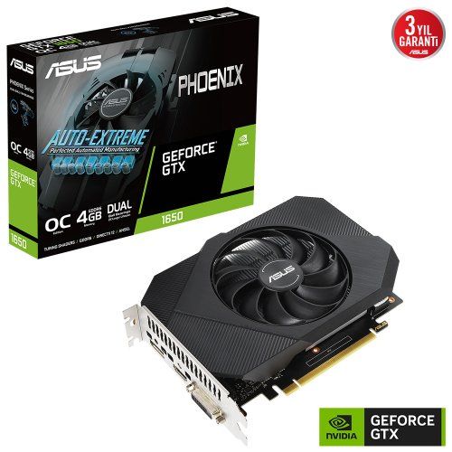 Asus Phoenix GTX1650 OC V2 PH-GTX1650-O4GD6-P-EVO 4GB GDDR6 128Bit DX12 Gaming (Oyuncu) Ekran Kartı