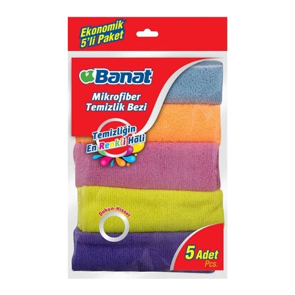 Banat Mikrofiber 5li Temizlik Bezi