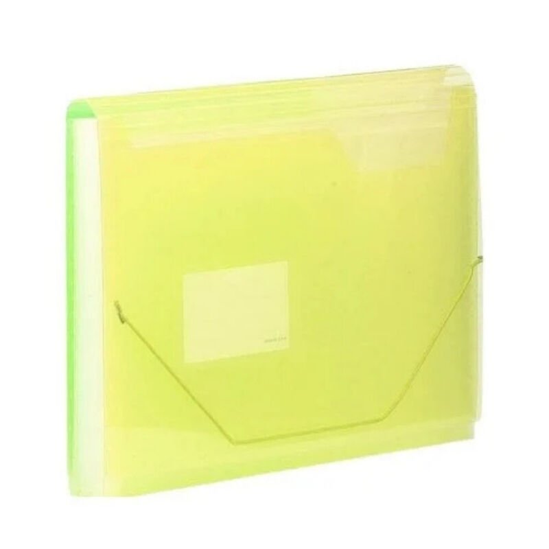 Kraf F4302 Körüklü Dosya 13 Cep Lastikli Sarı