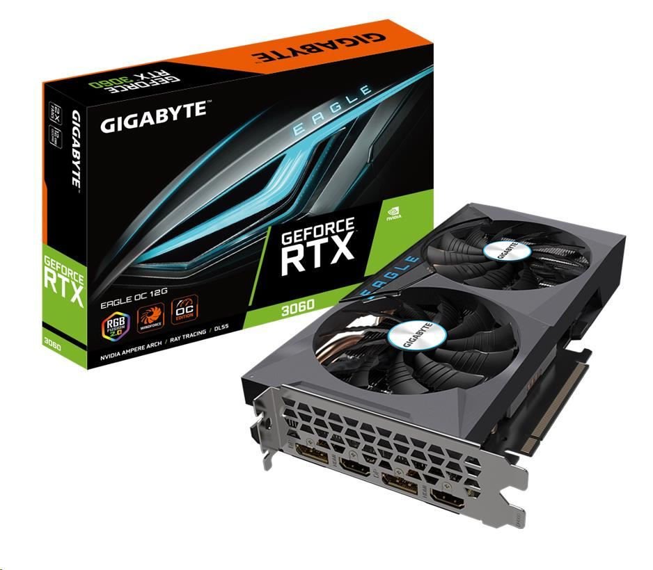 Gigabyte Geforce Rtx3060 Eagle 12G Lhr 12Gb Gddr6, 2Xdp, 2Xhdmi Gaming Ekran Kartı