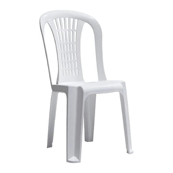 Bella Kolsuz Beyaz Plastik Sandalye