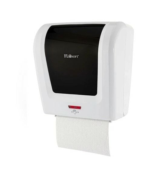 Flosoft F047 21 cm Fotoselli Beyaz Kağıt Havlu Dispenseri