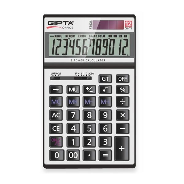 Gıpta F3034 12 Haneli Masaüstü Digit Hesap Makinesi