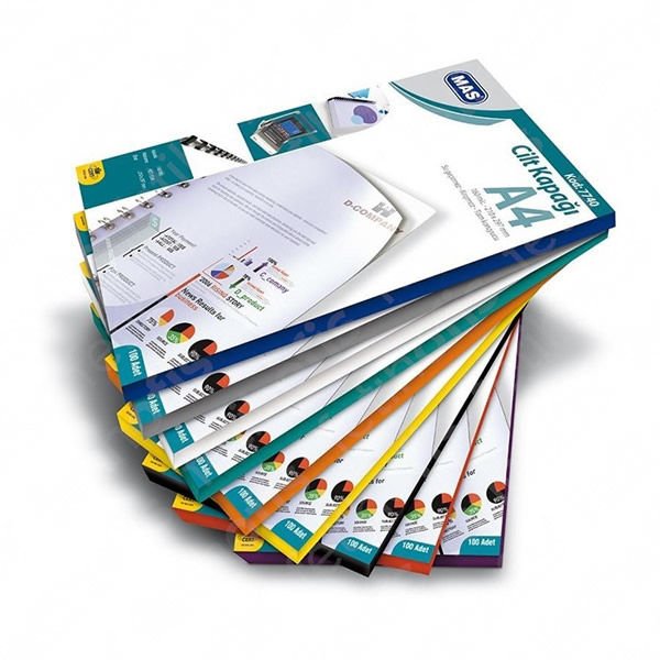 Mas 774002 A4 Beyaz 100 lü Cilt Kapağı