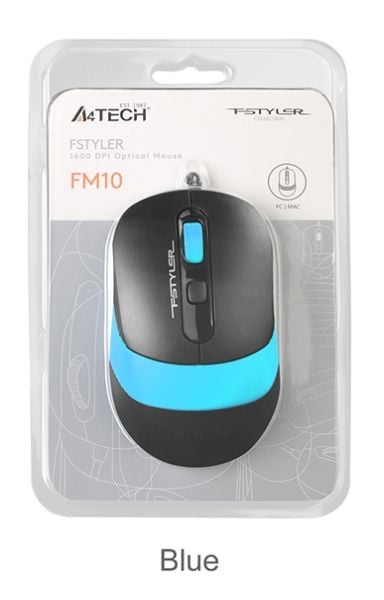 A4 Tech Fm10 Usb Fstyler Mavi Optik 1600 Dpı Mouse