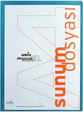 Umix 1105 Önden Cepli A4 60 Yaprak Lacivert Sunum Dosyası