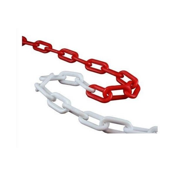 Plastik 25 mt Kırmızı Beyaz Zincir