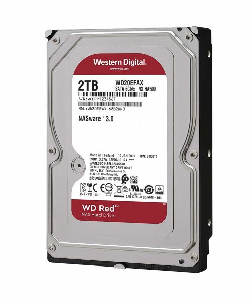 Wd 2Tb Red 3,5'' 64Mb 5400Rpm Wd20Efax Harddisk