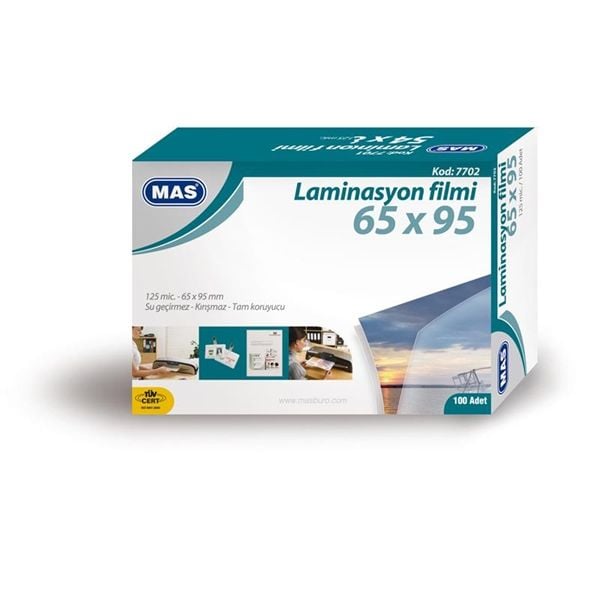 Mas 7702 65X95 125 mic 100 Adet Laminasyon Filmi