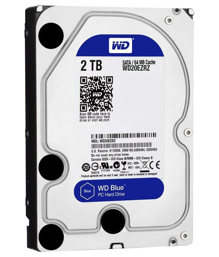Wd 2Tb Blue 3,5'' 64Mb 5400Rpm Wd20Ezrz Harddisk