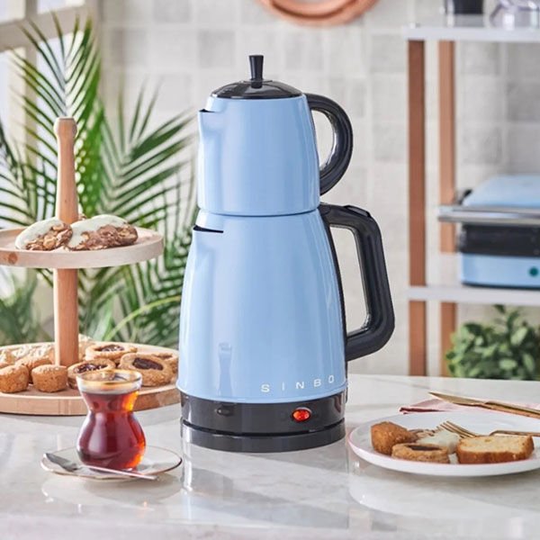 Sinbo STM-5832M Marine 2200 W Mavi Çelik Çay Makinesi