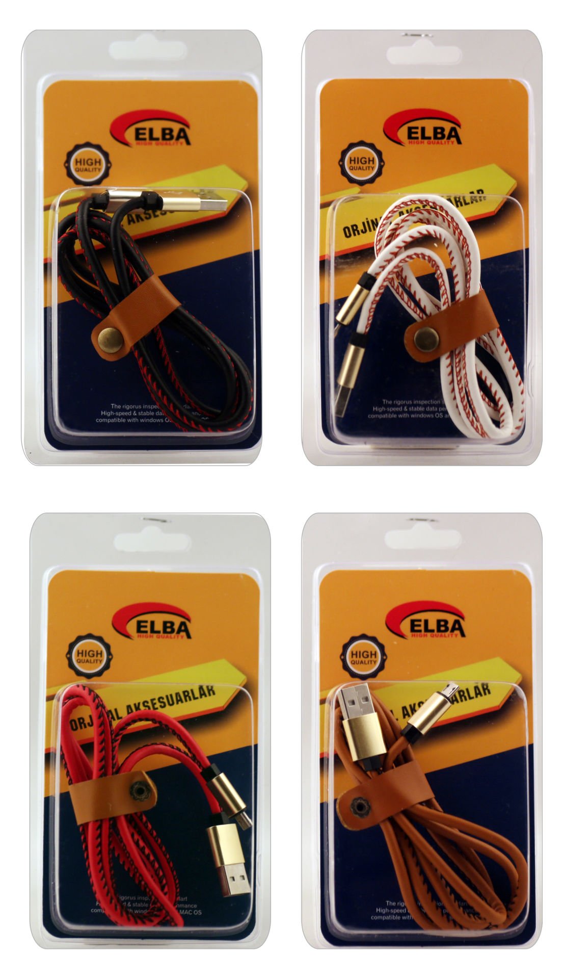 Elba ECK-43M Bağlantı Kablosu Micro 1mt Renkli