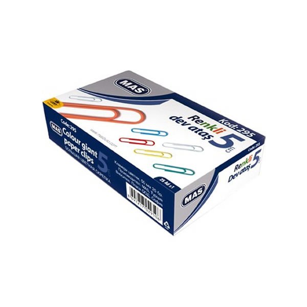 Mas 295 50 mm Pvc Kaplı Renkli Dev Ataş