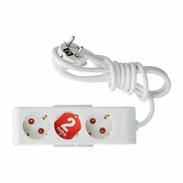 Ri-Tech 3 lü 2 mt Topraklı Grup Priz