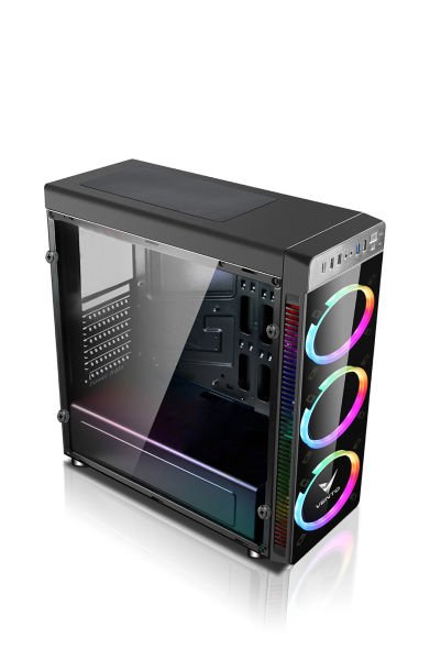 Vento VG05F Gaming Kasa 3 Adet  RGB Fanlar Uzaktan Kumandalıdır Tuş Üzerinden Kontrol