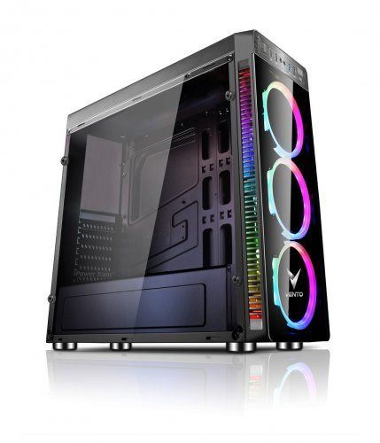 Vento VG05F Gaming Kasa 3 Adet  RGB Fanlar Uzaktan Kumandalıdır Tuş Üzerinden Kontrol