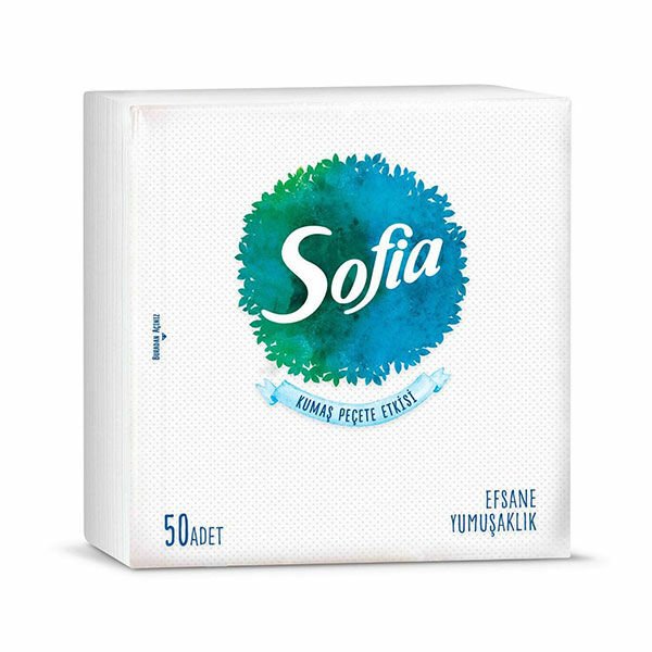 Sofia Günlük Sofralar İçin Kumaş Dokulu Peçete Yeşil 30lu