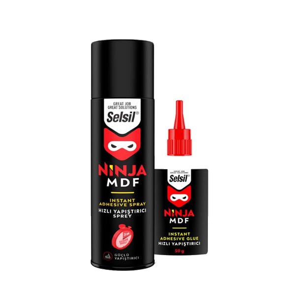 Selsil 100+25 ml Ninja Mdf Kit Hızlı Yapıştırıcı Sprey
