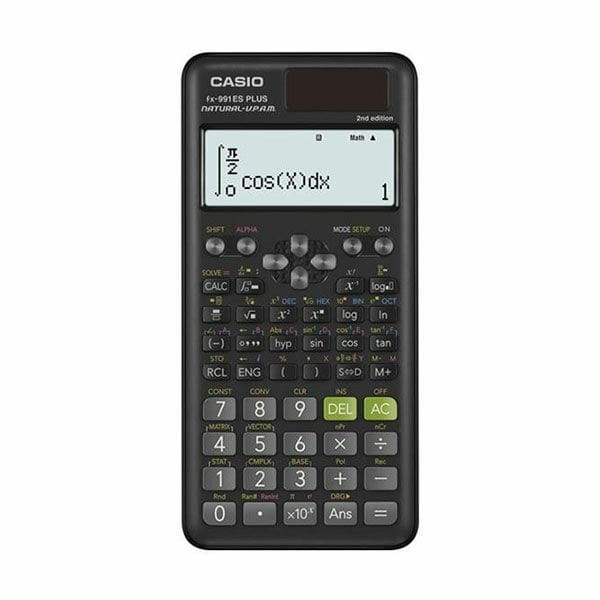 Casio FX-991ES Plus Siyah 2. Versiyon Bilimsel Fonksiyonlu Hesap Makinesi
