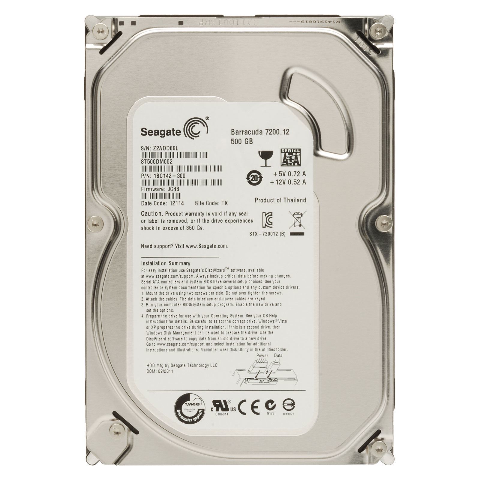 Seagate 500Gb Barracuda 3,5'' 32Mb 7200 St500Dm009 Harddisk
