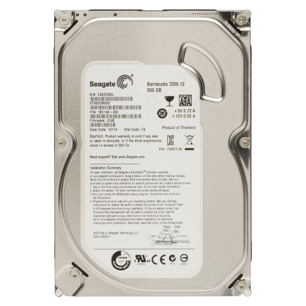 Seagate 500Gb Barracuda 3,5'' 32Mb 7200 St500Dm009 Harddisk
