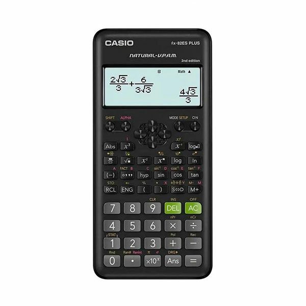 Casio FX-82ES Plus Siyah Bilimsel Fonksiyonlu Hesap Makinesi 2.Versiyon