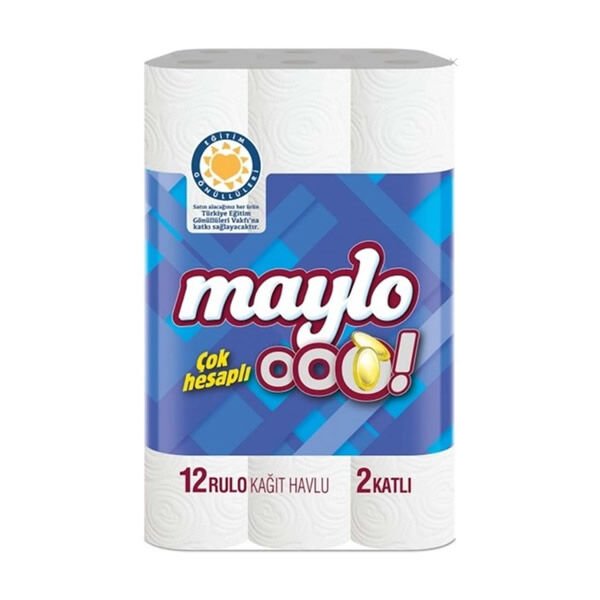 Maylo 12 li Çift Katlı Kağıt Havlu