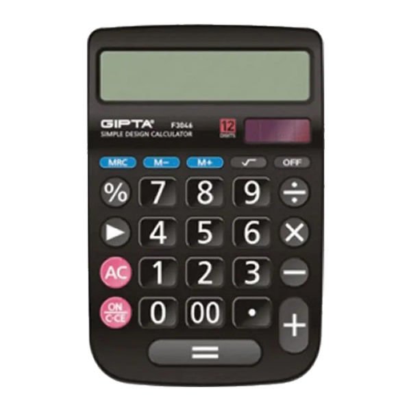 Gıpta F3046 12 Haneli Standlı Digit Hesap Makinesi